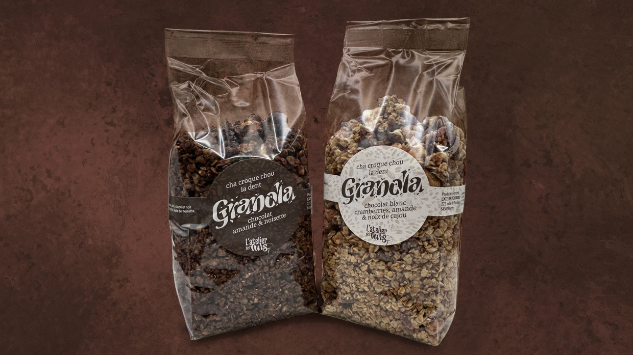 Etiquettes Granola atelier de l'ours