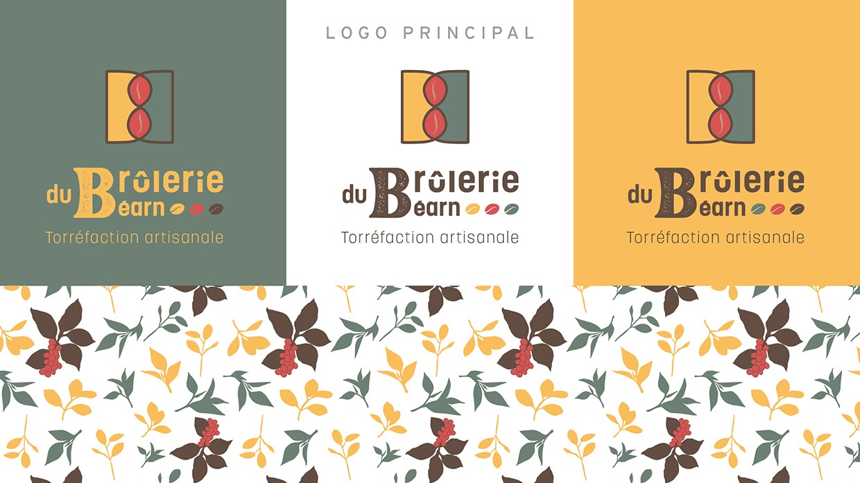 Identité visuelle logo Brûlerie du Béarn Orthez